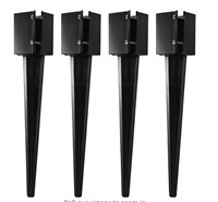 4Pcs 24" Heavy Duty 4x4 Fence Post Anchor Spike