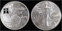 1 OZ .999 SILV 2024 BUNDLE OF JOY ROUND & 2024 ASE