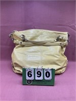 Pale Yellow Coach Patent Leather Purse