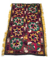 EMBROIDERED SILK SUZANI WALL HANGING