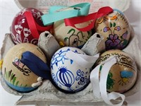 6 Beautiful Hand Painted Eggs