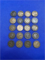 20 Different Canada Large Cents