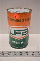 United Farmers of Alberta 1QT motor oil can