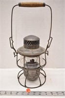 CPR lantern with etched Adlake Kero globe (see