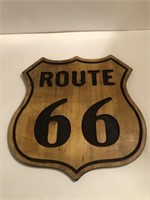 Wooden Rt 66 sign