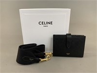 Celine wallet and short strap.