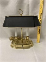Brass Desk lamp with dual lights