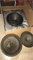 12 inch eminence speaker new in the box and two