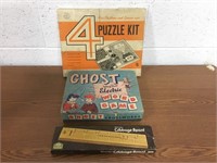 3 1950's & Later Games - Ghost Word Game, etc