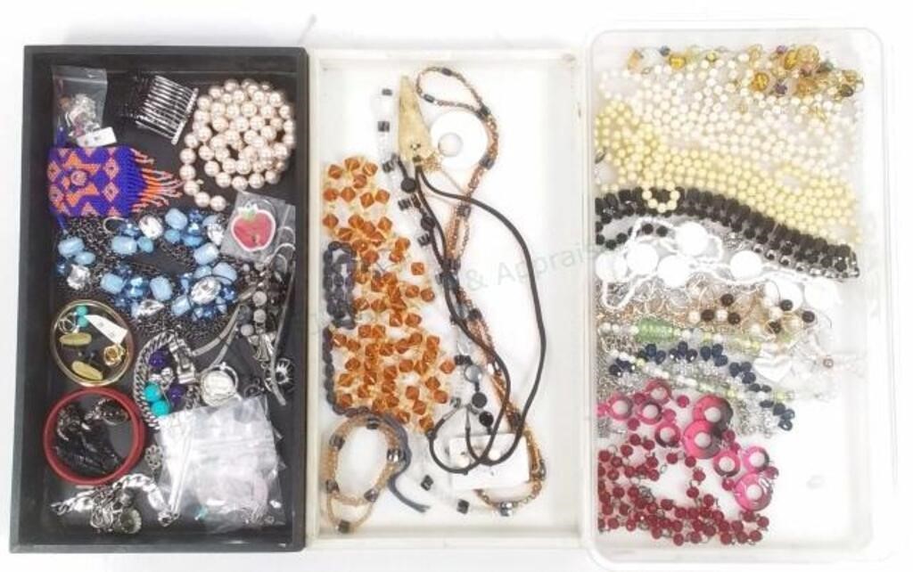 Assorted Fashion Jewelry, Necklaces, Hair Combs