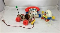 3)Fisher Price Toys: Humpty Dumpty; Little Snoopy