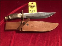 Fox Hound Bowie Knive 9" Blade- Bone Handle