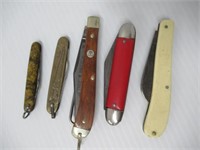 (5) Folding jack knives that include Tree Brand,