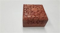 Heavily Carved Jewelry Box