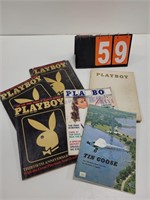 PLAYBOY & TIN GOOSE AIRPLANE MAGAZINES