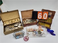 LRG. GROUP ESTATE JEWELRY & BOXES - NO SHIPPING