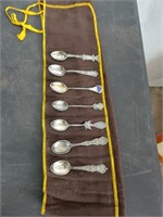 7 sterling souvenir spoons
