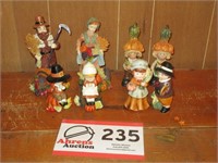 Thanksgiving Figurines (6), Tupperware Stackable