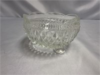 VINTAGE INDIANA GLASS PRESSED GLASS DIAMOND