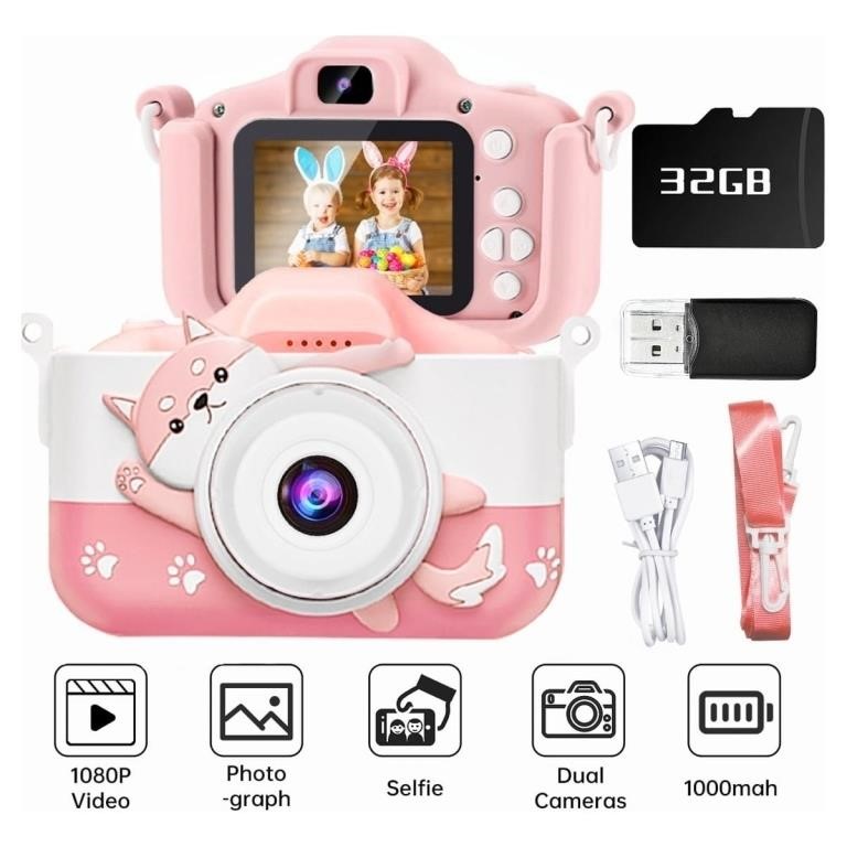 WFF9406  YOSINT Kids Camera, Video Toy, 2" IPS