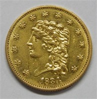 1834 $2.50 Gold Coin