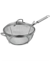 Sedona - Stainless Steel 12  Grill Basket with Lid