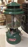 Gas lantern, vintage Coleman model 220 K gas