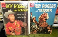 (2) 1950/60's Dell Roy Rogers & Trigger Comicbooks