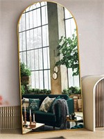 Floor Mirror, 76"×34" Arched Full Length Mirror