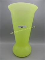 Fenton 13" chinese yellow flared vase