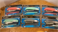 Lot of six Swingline all in one staplers - 15