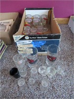 Beer Glasses and Shot Glasses