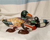 Lot of duck figures