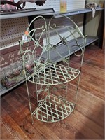 Metal 2 Tier Corner Shelf