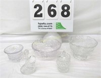 Lot of Crystal Glassware, Some Etched - Bowls