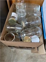 3 box lot canning jars assorted sizes