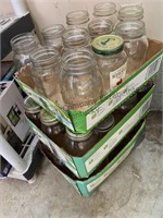 3 box lot  assorted canning jars