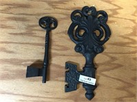 Cast Iron/ Metal Decorative Skeleton Keys