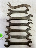 LOT OF 7 VINTAGE FORD WRENCHES
