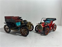 2 Vintage Tin Toys Wind-ups Car Japan Lever action