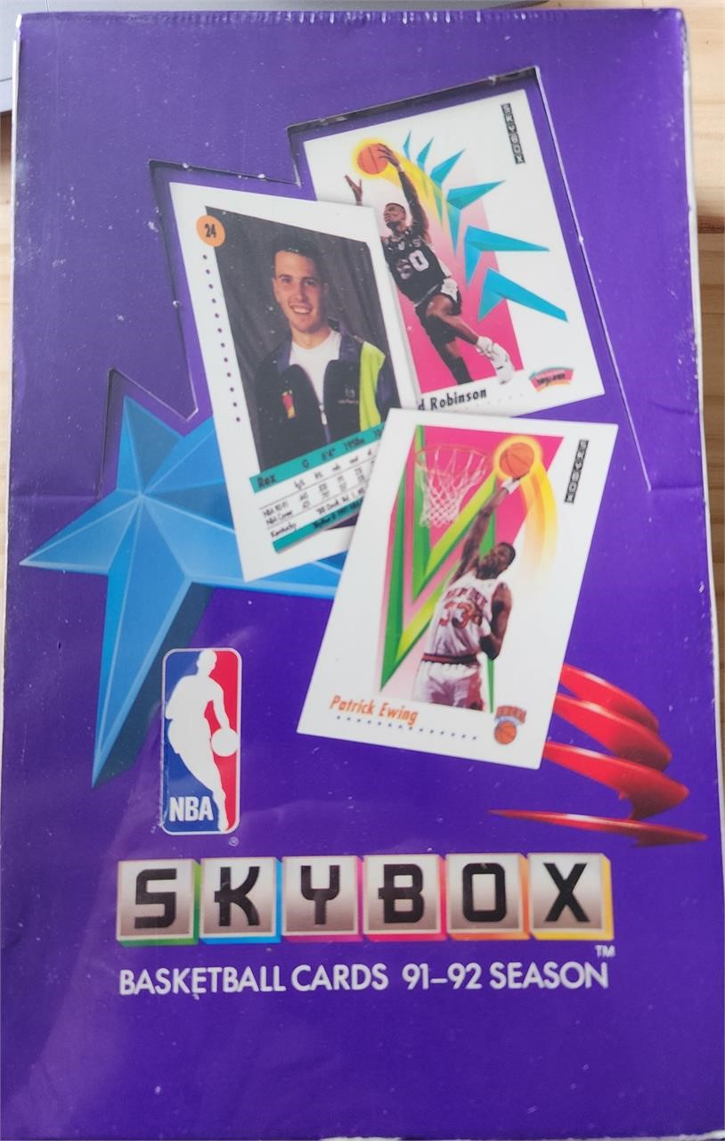 Two NBA 1991-92 Skybox Complete Sets Sealed NIB