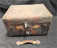 Antique gentleman's leather travel case for his