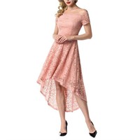 LARGE   Market In The Box Women's Hi-lo Lace Dress