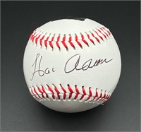 Hank Aaron Signed Baseball