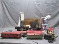 Vintage Lot of Train Cars, Tracks, and Accessories