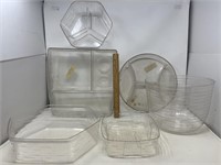 Assortment of Longaberger basket protectors in