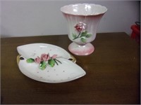 2 Flowered Dishes