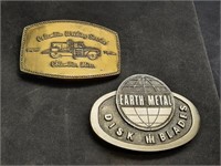 Columbia Welding & Earth Metal Disk Plate Buckles
