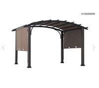 12’x10’ steel pergola with canopy