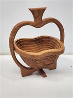 Oak Swivel Collapsible Apple Basket